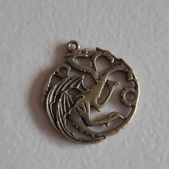 5 FOR $25 House of the Dragon 3 Headed Dragon Pendant NWT - Picture 2 of 3